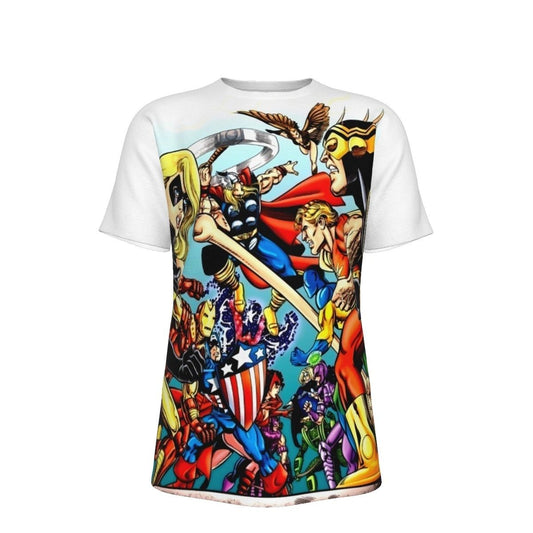 AVENGERS VS THE SQUADRON SUPERME ALL OVER PRINT SHIRT AND TANK - GEORGE PEREZ ART