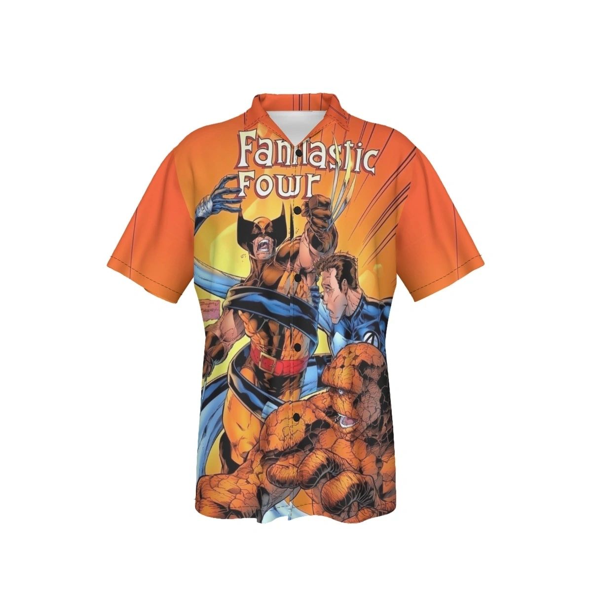 FANTASTIC FOUR 7 V2 ALL OVER PRINT SHIRT AND TANK - WOLVERINE