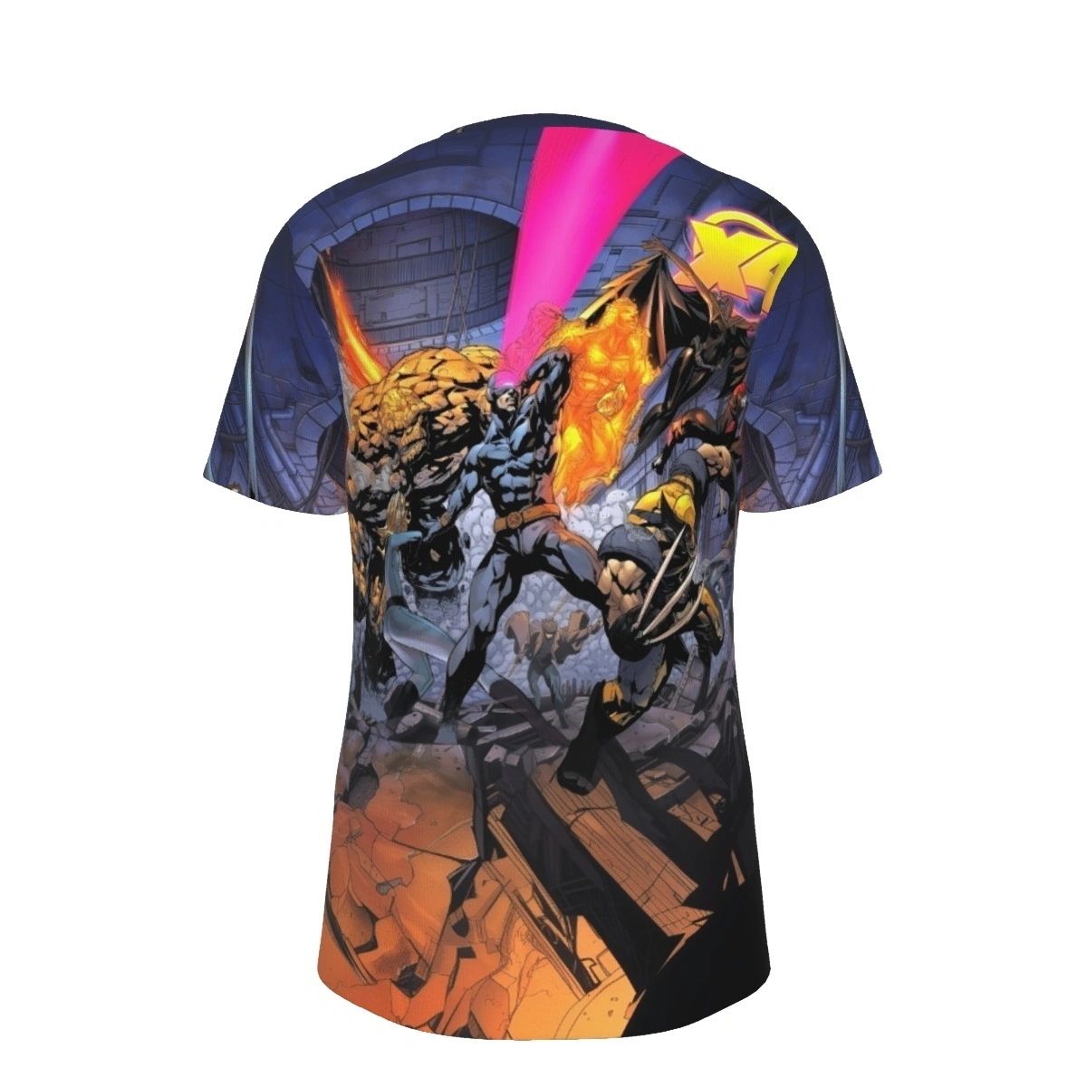 X4 FANTASTIC FOUR XMEN FAMILY PINUP ALL OVER PRINT SHIRT AND TANK