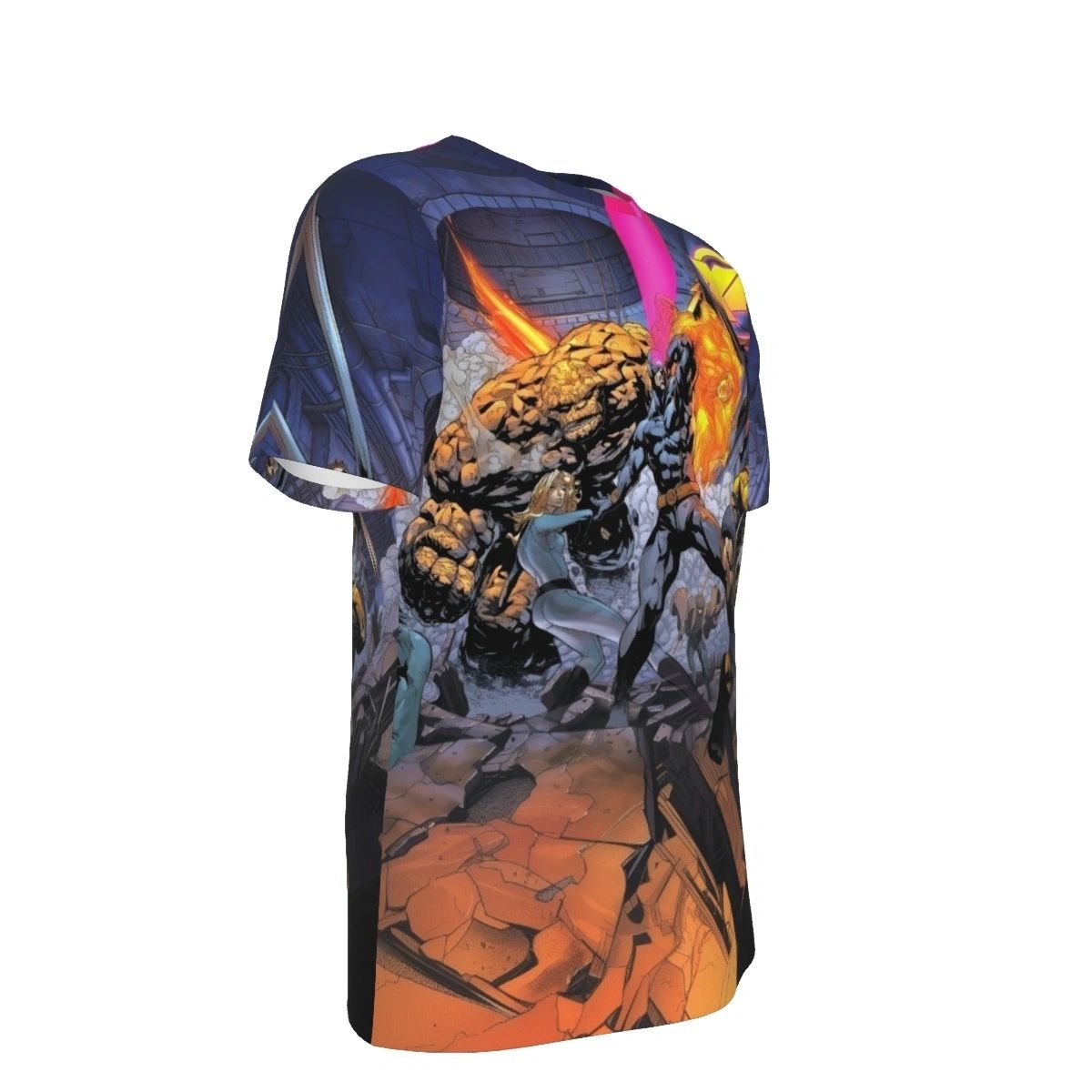 X4 FANTASTIC FOUR XMEN FAMILY PINUP ALL OVER PRINT SHIRT AND TANK