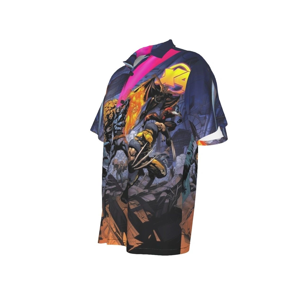 X4 FANTASTIC FOUR XMEN FAMILY PINUP ALL OVER PRINT SHIRT AND TANK