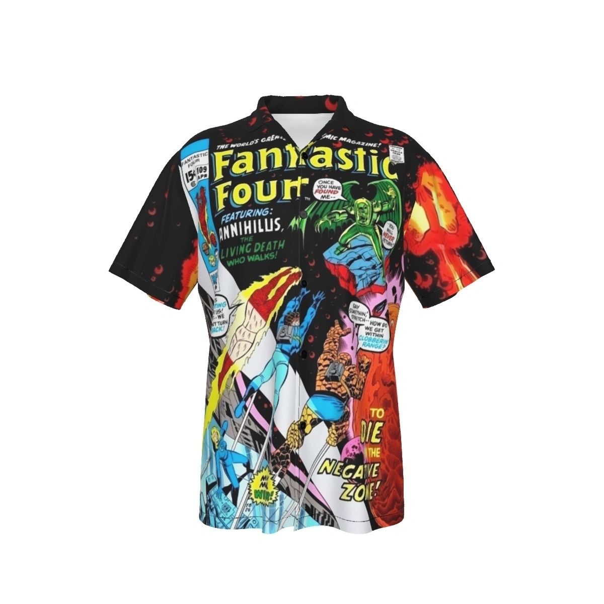 FANTASTIC FOUR 109 ALL OVER PRINT SHIRT AND TANK