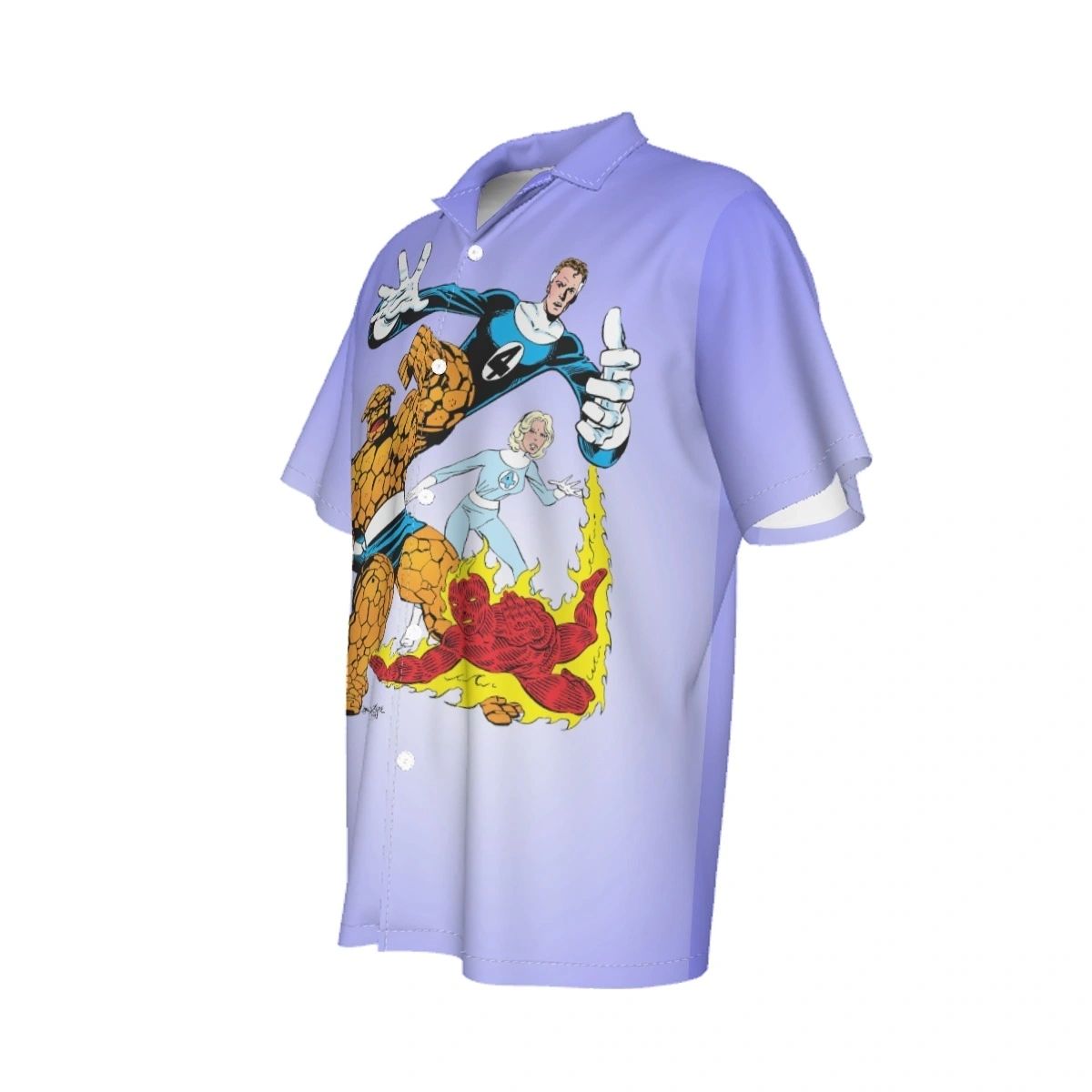 FANTASTIC FOUR BYRNE CUT OUT ALL OVER PRINT SHIRT AND TANK