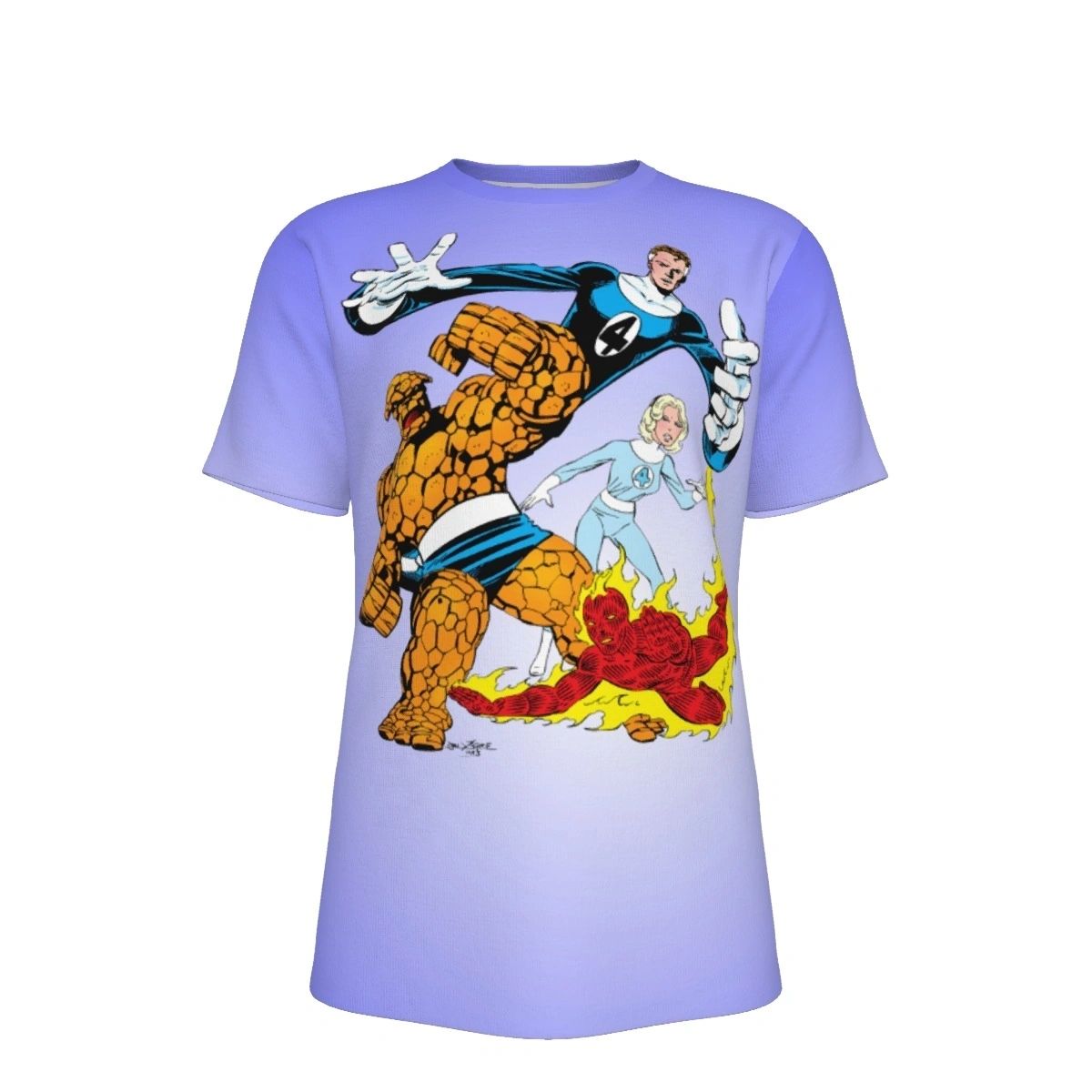 FANTASTIC FOUR BYRNE CUT OUT ALL OVER PRINT SHIRT AND TANK