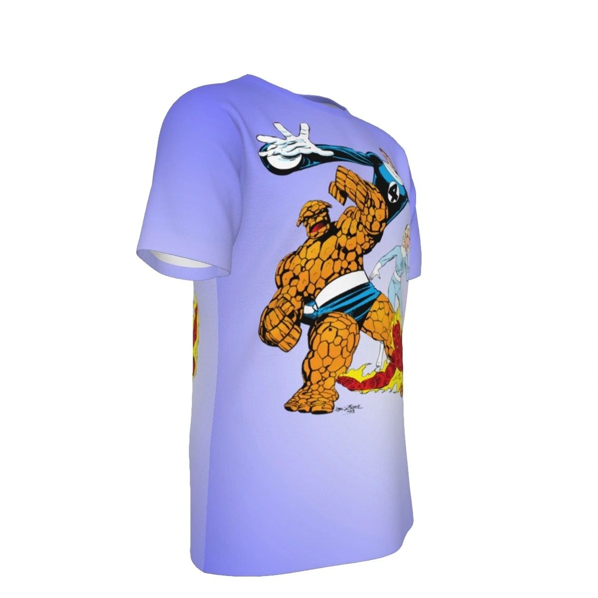 FANTASTIC FOUR BYRNE CUT OUT ALL OVER PRINT SHIRT AND TANK