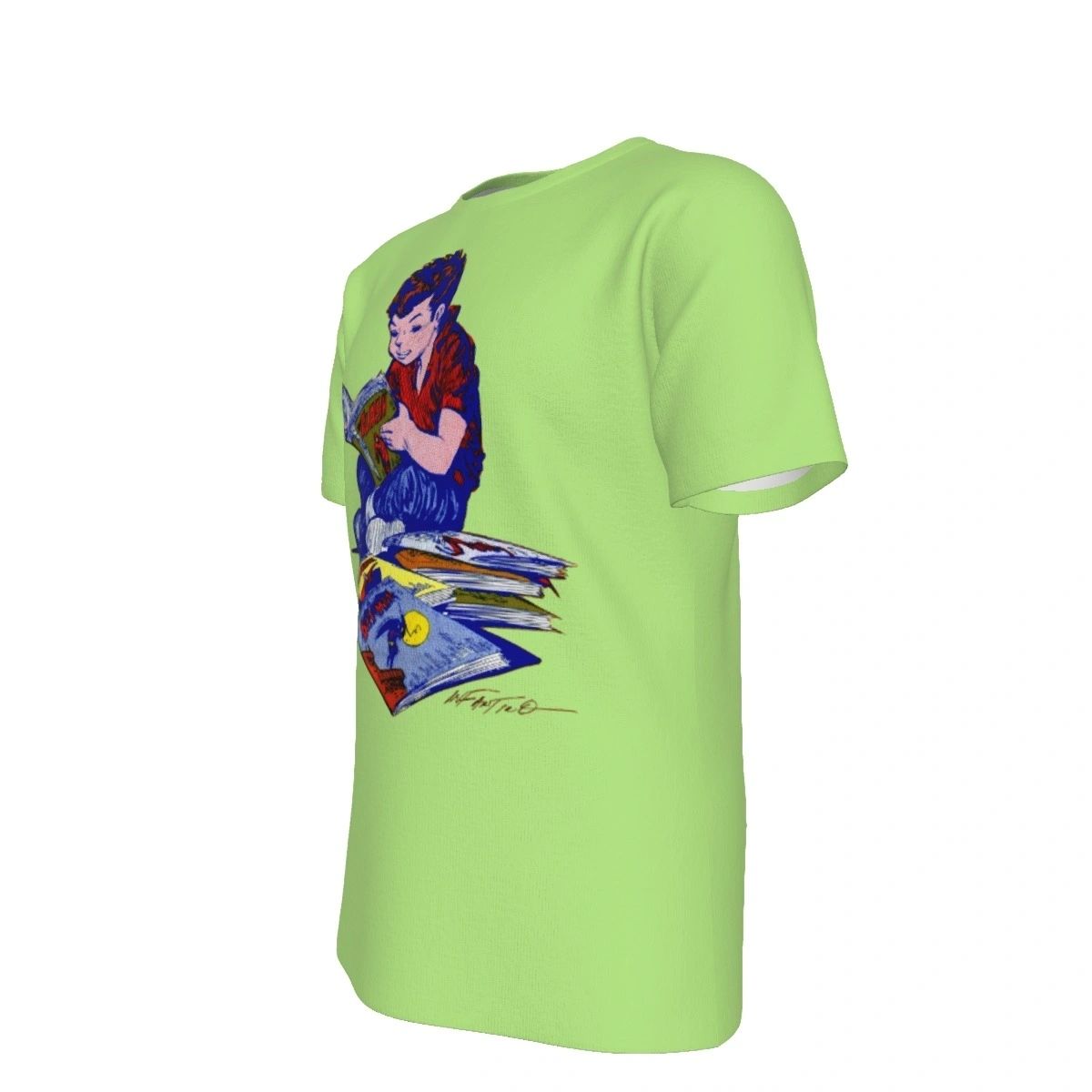 BOY READING COMICS ALL OVER PRINT SHIRT AND TANK - CARMEN INFANTINO