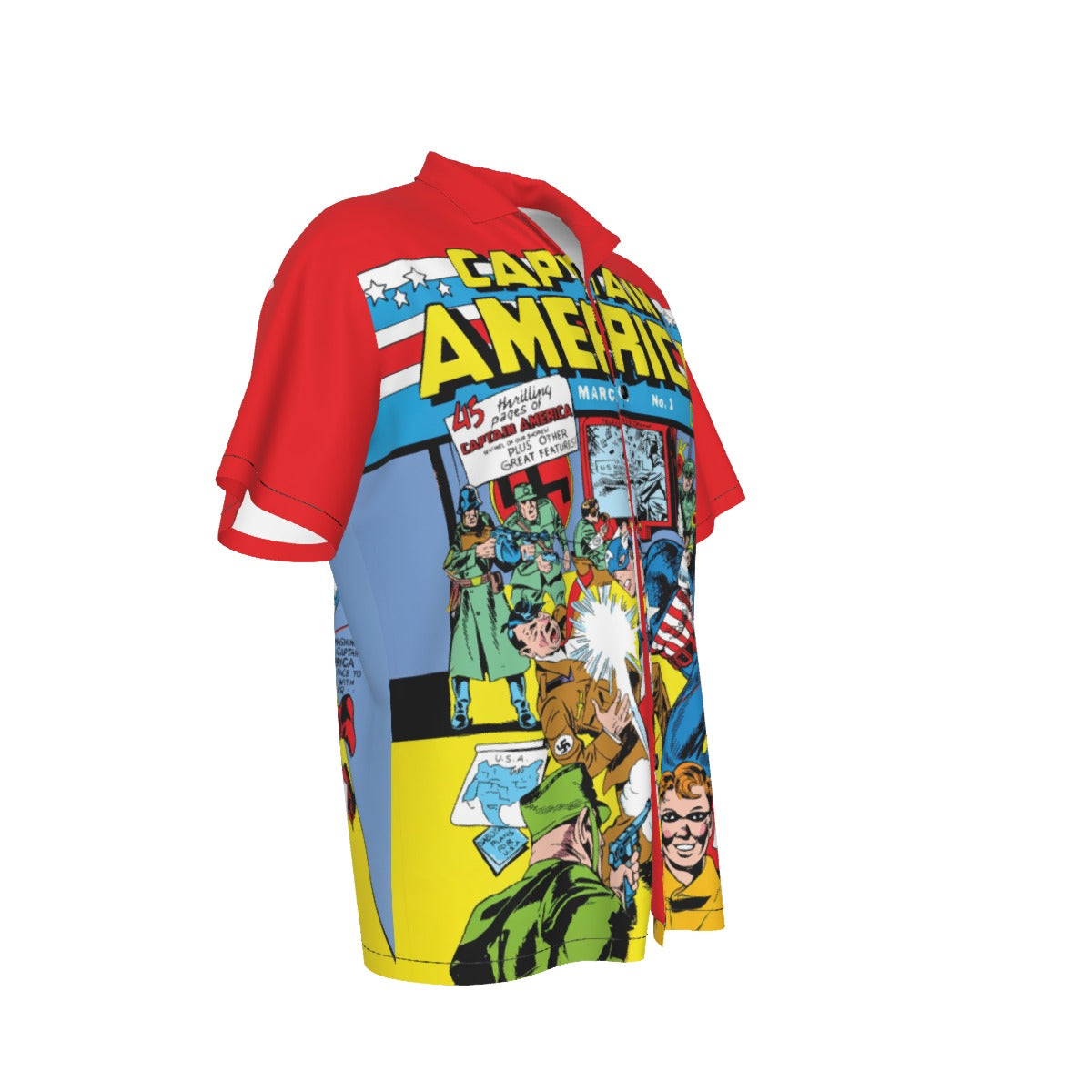 CAPTAIN AMERICA COMICS 1 READY OVER PRINT SHIRT AND TANK TOP