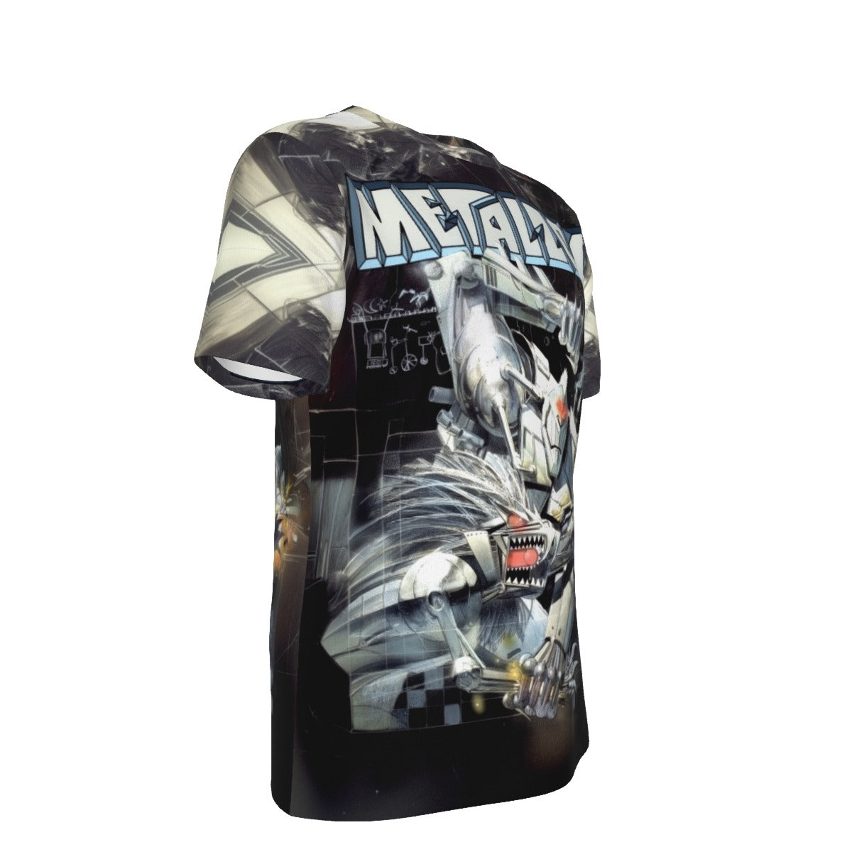 METALZOIC GRAPHIC NOVEL ALL OVER PRINT SHIRT AND TANK TOP- BILL SIENKIEWICZ ART