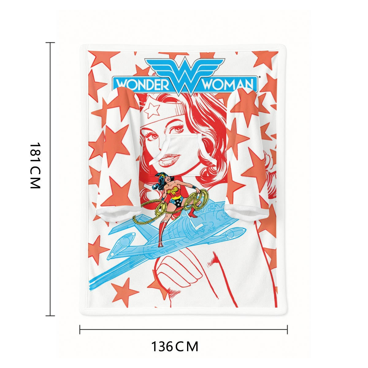 WONDER WOMAN WEARABLE COZY BLANKET