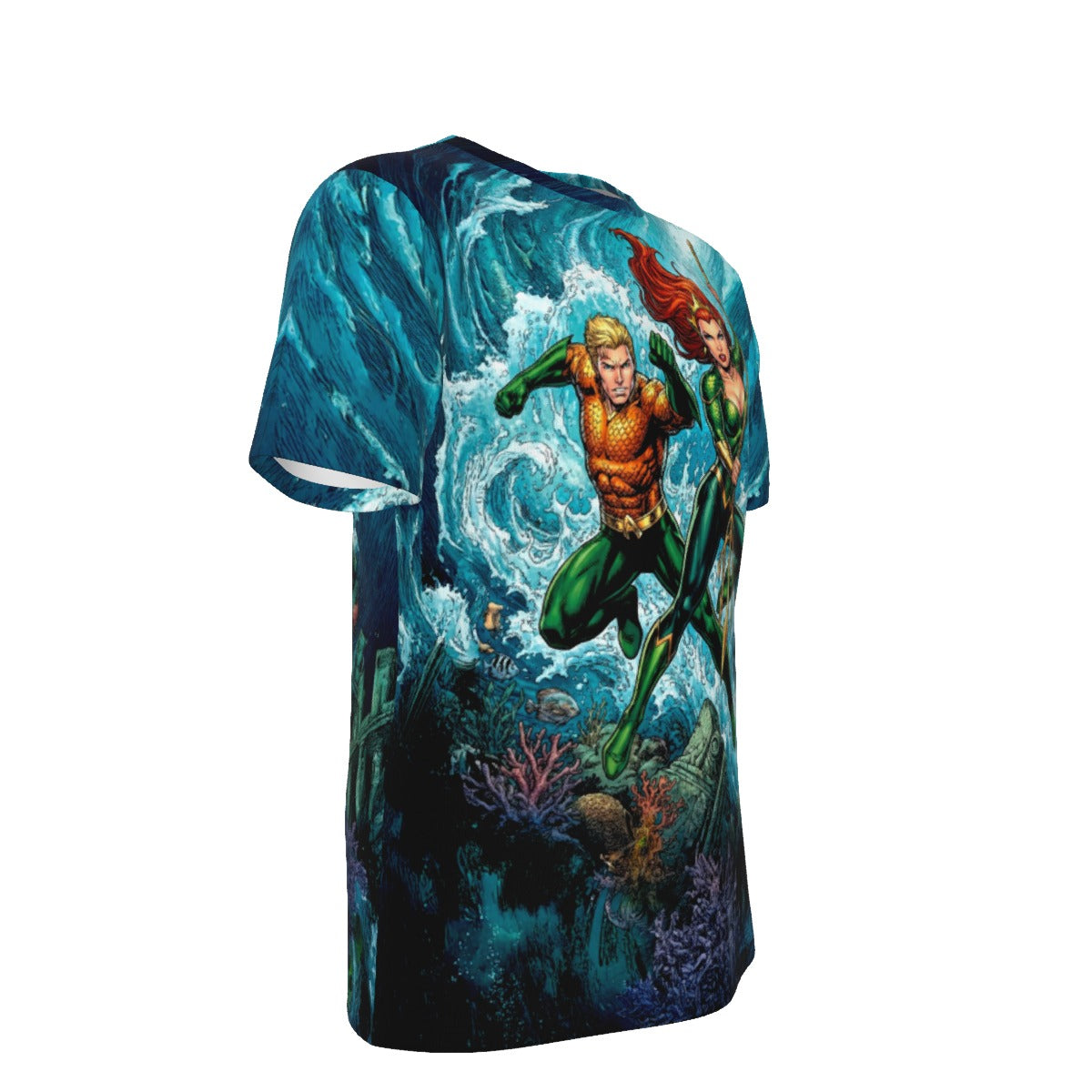 AQUAMAN MERA GO All Over Print Shirt & Tank Top - ORIGINAL ART
