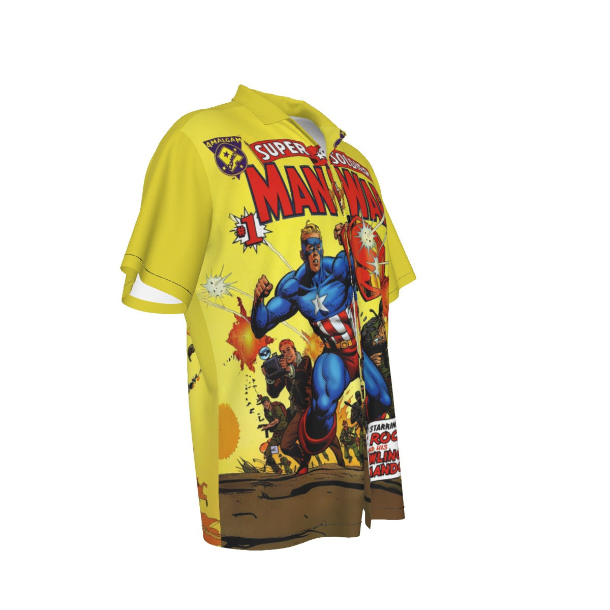 SUPER SOLDIER MAN OF WAR ALL OVER PRINT SHIRT AND TANK TOP