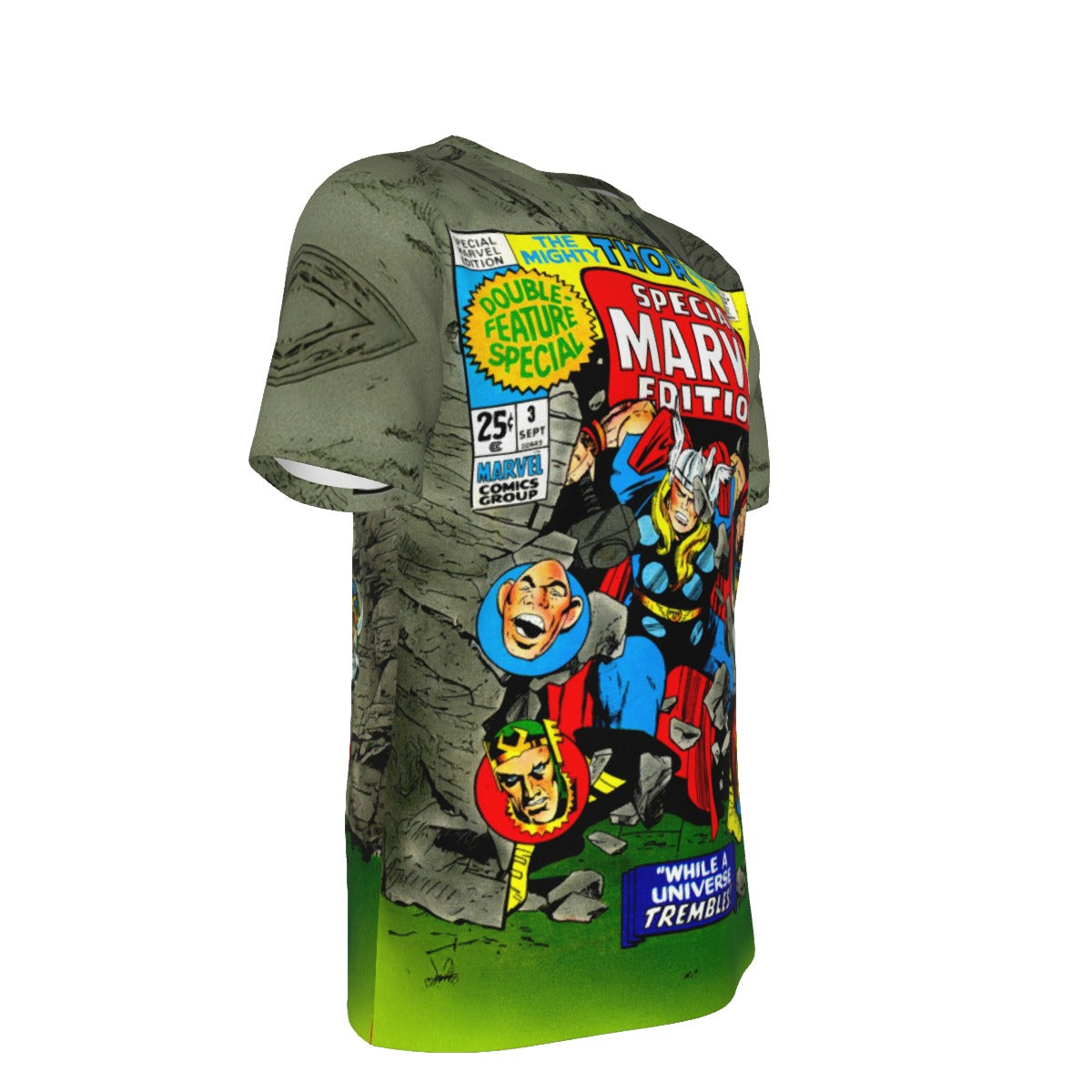 SPECIAL MARVEL EDITION 3 OVER PRINT SHIRT AND TANK TOP - JACK KIRBY ART