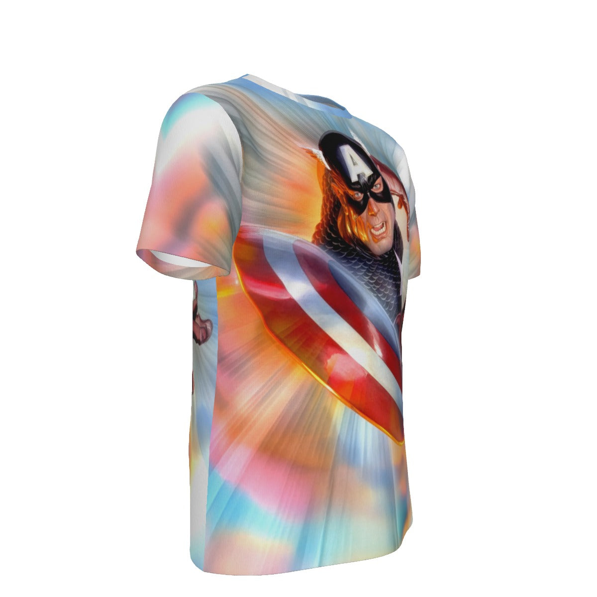 CAPTAIN AMERICA THROW All Over Print Shirt & Tank Top - ALEX ROSS ART