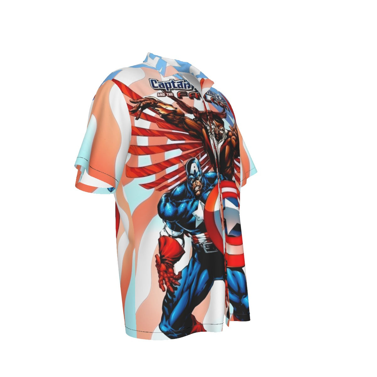 CAPTAIN AMERICA FALCON COLLECTION 2 ALL OVER PRINT SHIRT AND TANK TOP