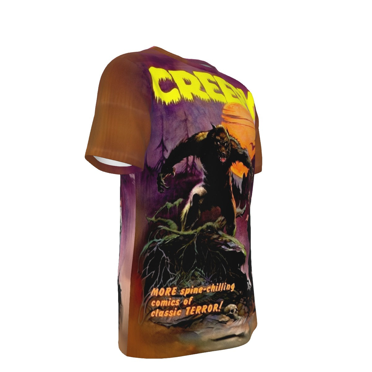 CREEPY 4  ALL OVER PRINT SHIRT AND TANK TOP- FRANK FRAZETTA ART