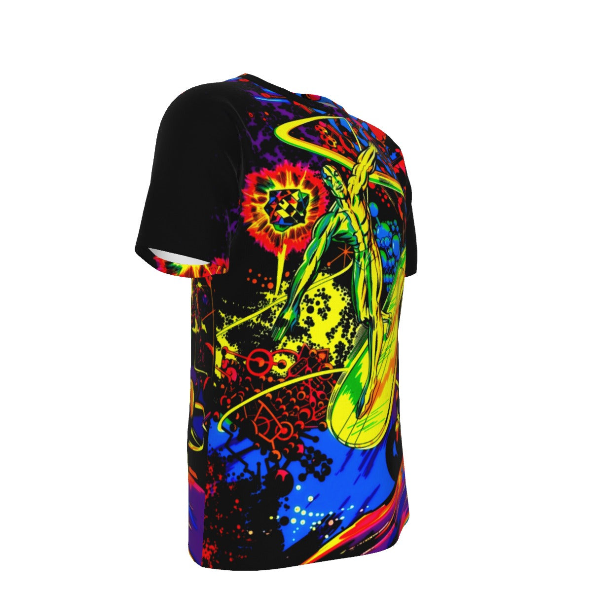 PSYCHEDELIC SILVER SURFER OVER PRINT SHIRT AND TANK TOP - JACK KIRBY ART