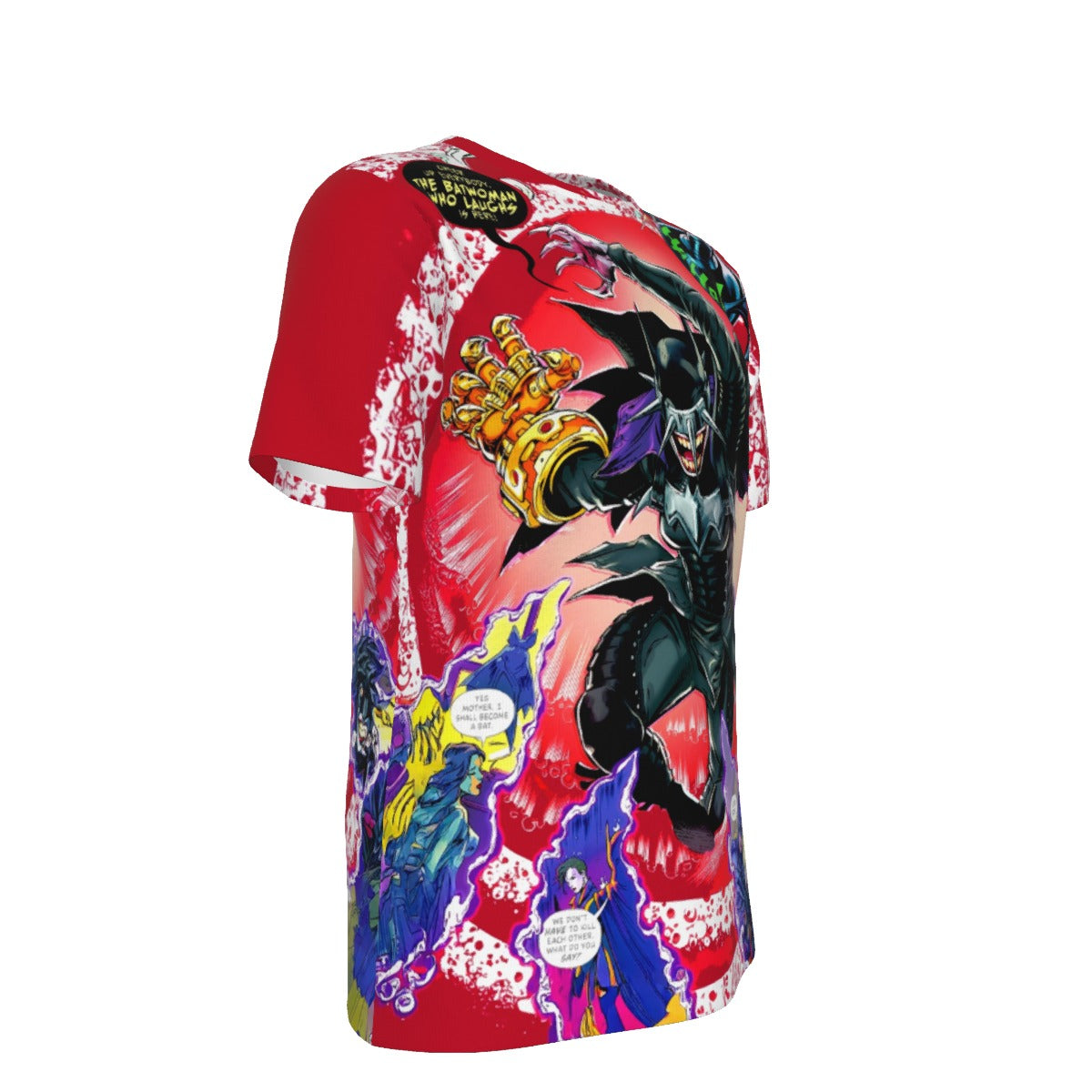 BATWOMAN WHO LAUGHS PIN UP OVER PRINT SHIRT AND TANK TOP