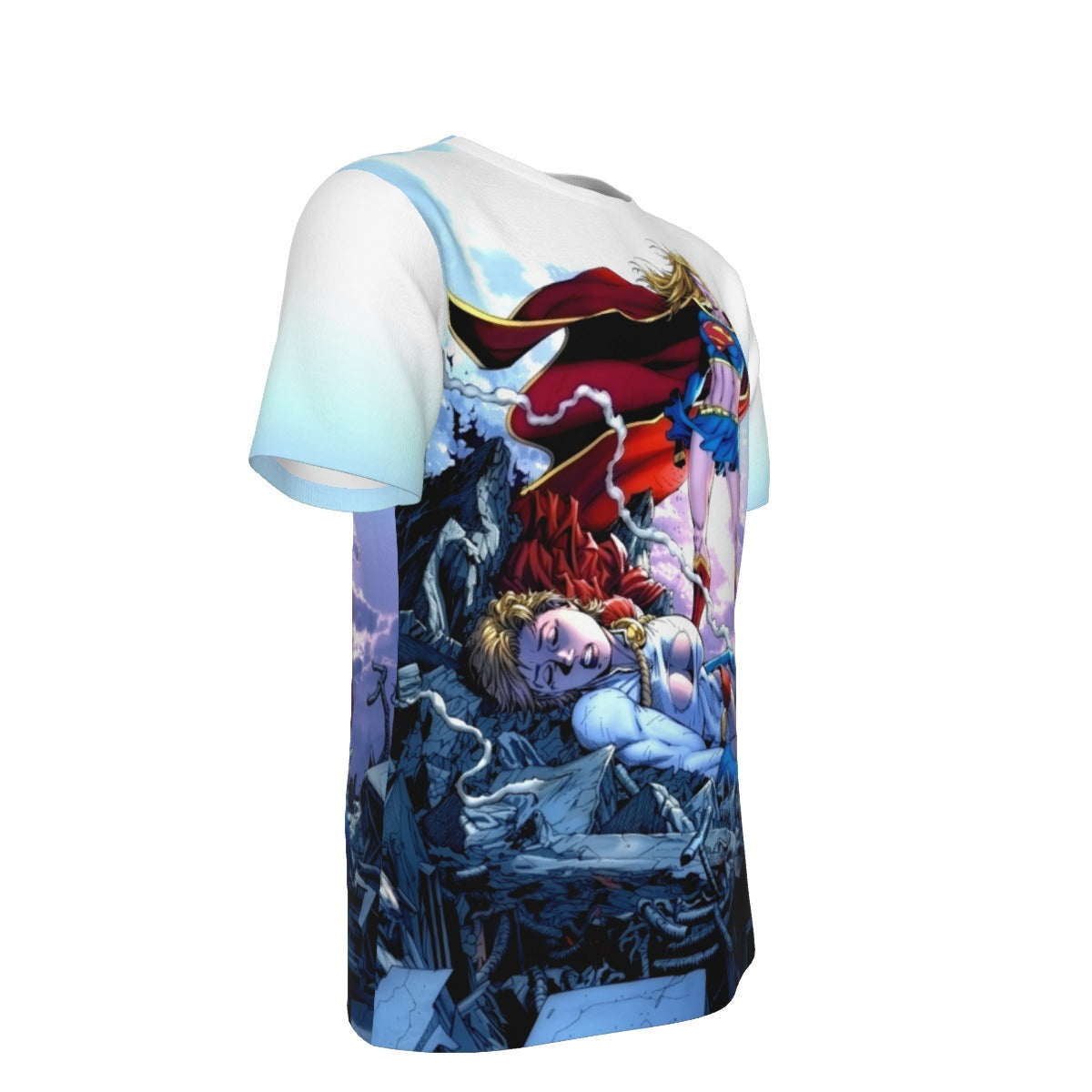 SUPERGIRL VS POWERGIRL All Over Print Shirt & Tank Top