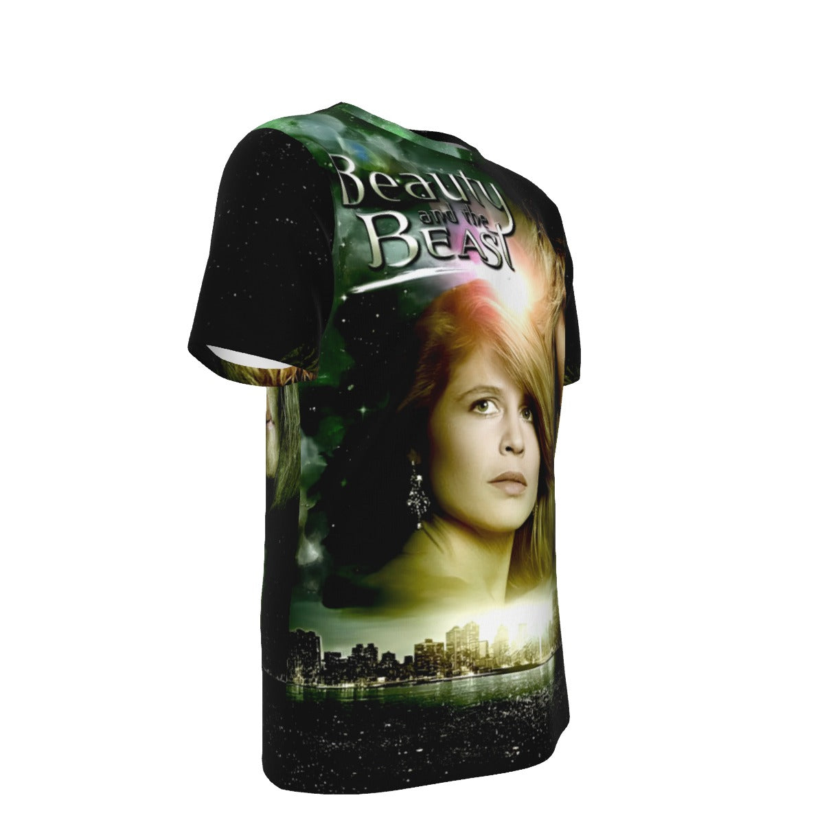 BEAUTY AND THE BEAST TV CD COVER OVER PRINT SHIRT AND TANK TOP