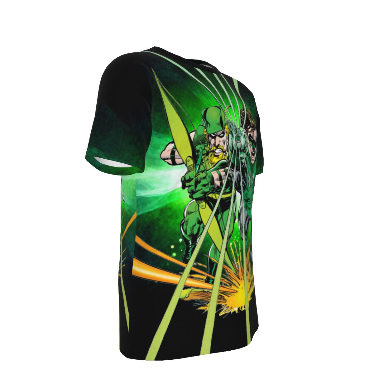GREEN LANTERN GREEN ARROW TPBY ALL OVER PRINT SHIRT AND TANK TOP