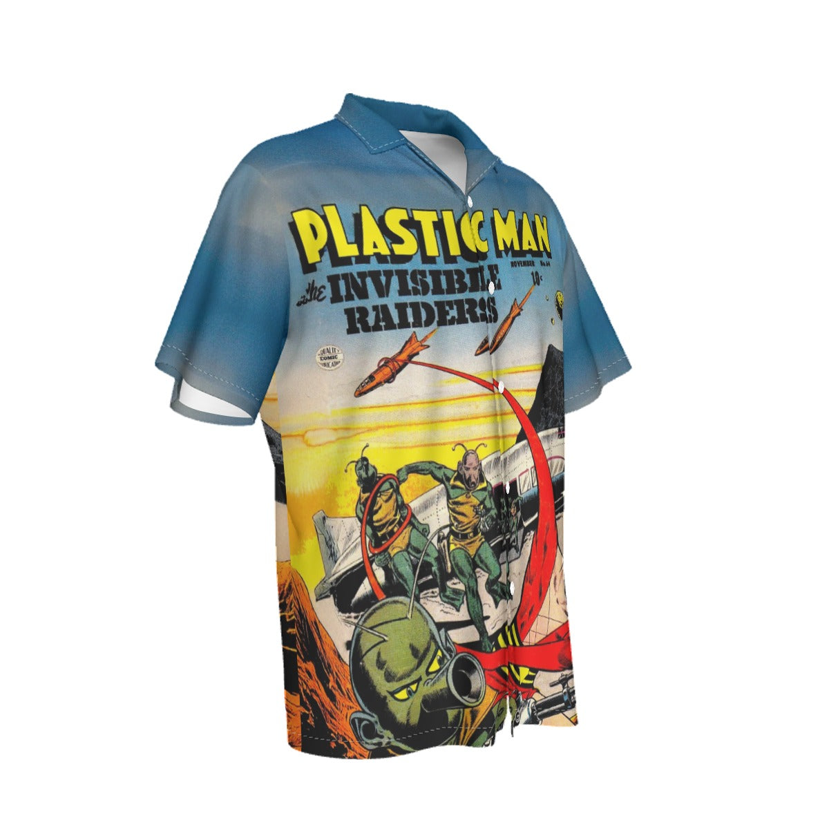 PLASTIC MAN 64 ALL OVER PRINT SHIRT AND TANK TOP