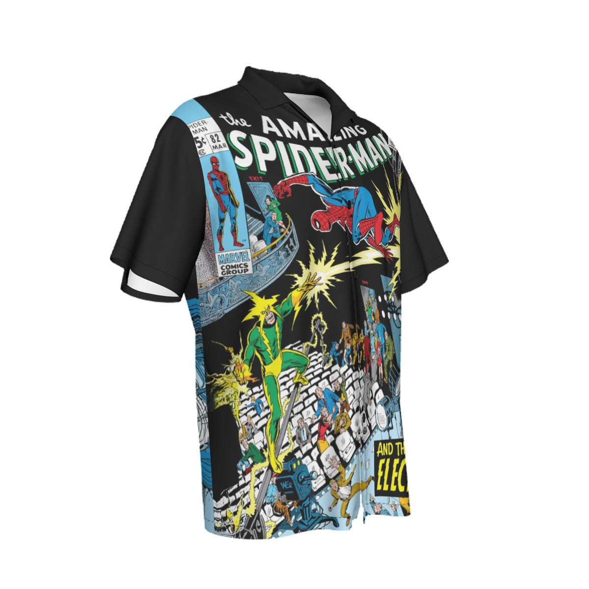 AMAZING SPIDERMAN 82 OVER PRINT SHIRT AND TANK TOP- ELECTRO