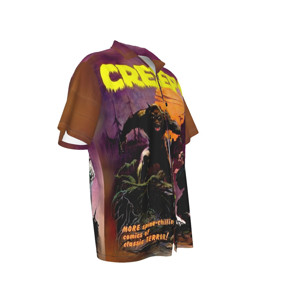 CREEPY 4  ALL OVER PRINT SHIRT AND TANK TOP- FRANK FRAZETTA ART