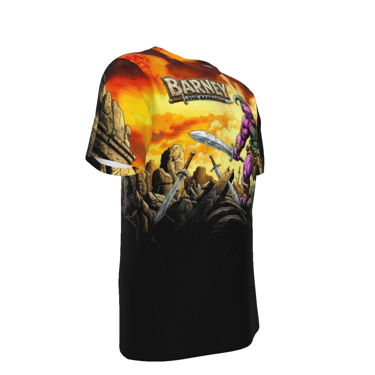 BARNEY THE BARBARIAN All Over Print Shirt & Tank Top