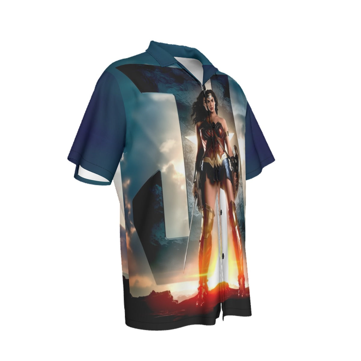 JL WONDER WOMAN MOVIE POSTER ALL OVER PRINT SHIRT AND TANK TOP