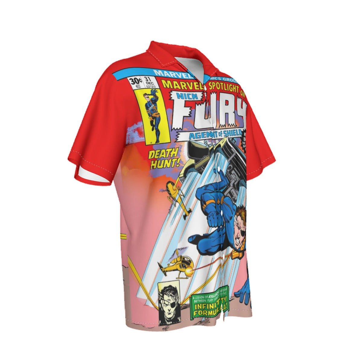 MARVEL SPOTLIGHT 31 ALL OVER PRINT SHIRT AND TANK TOP - NICK FURY