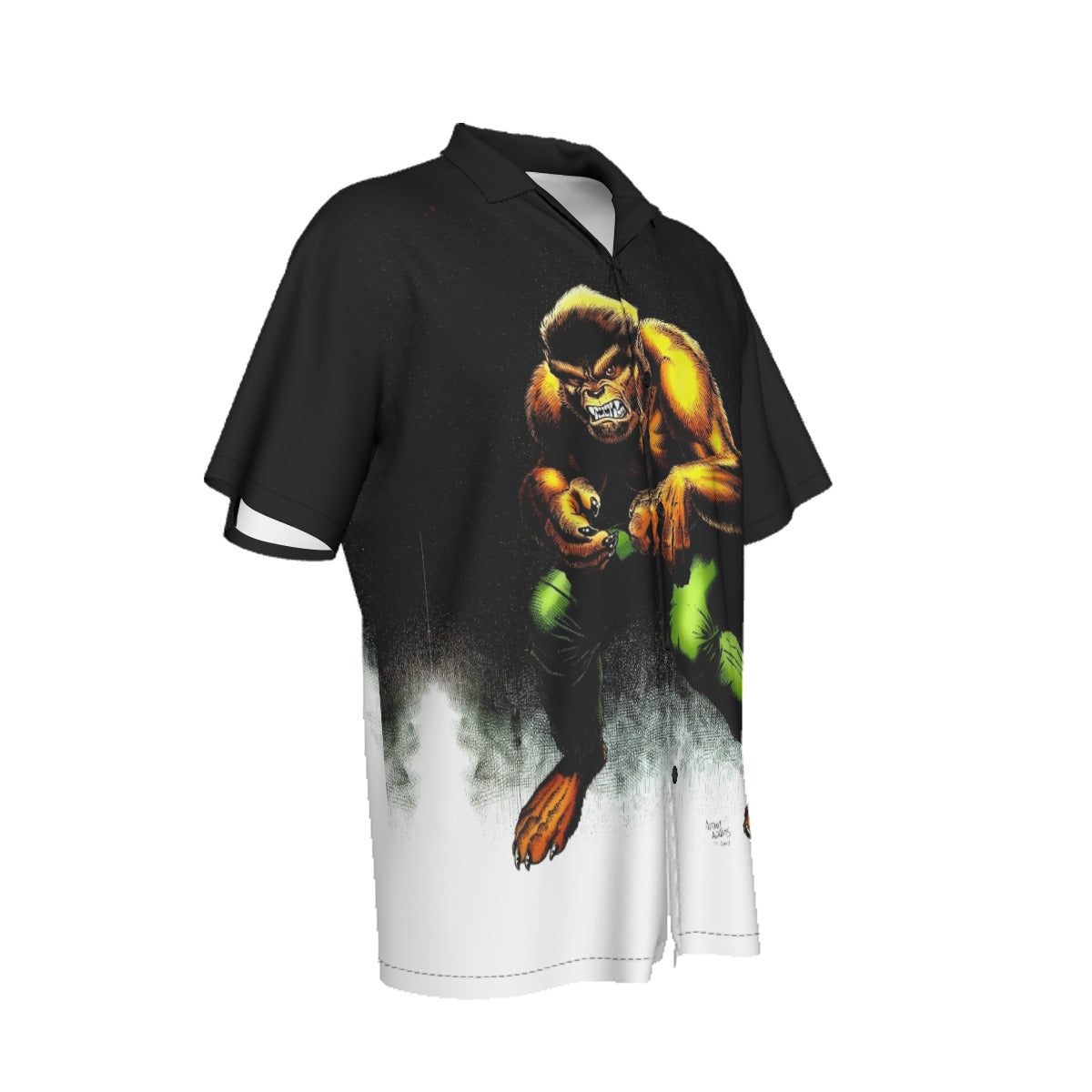 WEREWOLF BY NIGHT PINUP ALL OVER PRINT SHIRT AND TANK TOP -ARTHUR ADAMS ART