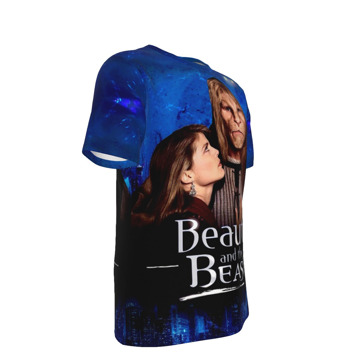 BEAUTY AND THE BEAST TV POSTER OVER PRINT SHIRT AND TANK TOP