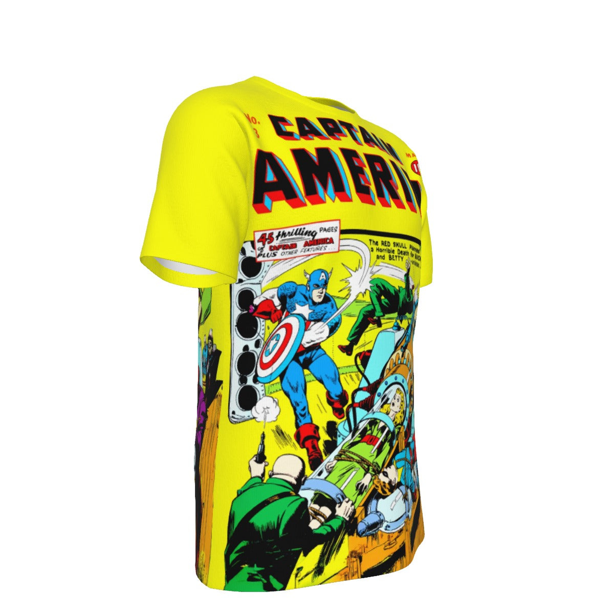CAPTAIN AMERICA COMICS 3 READY OVER PRINT SHIRT AND TANK TOP