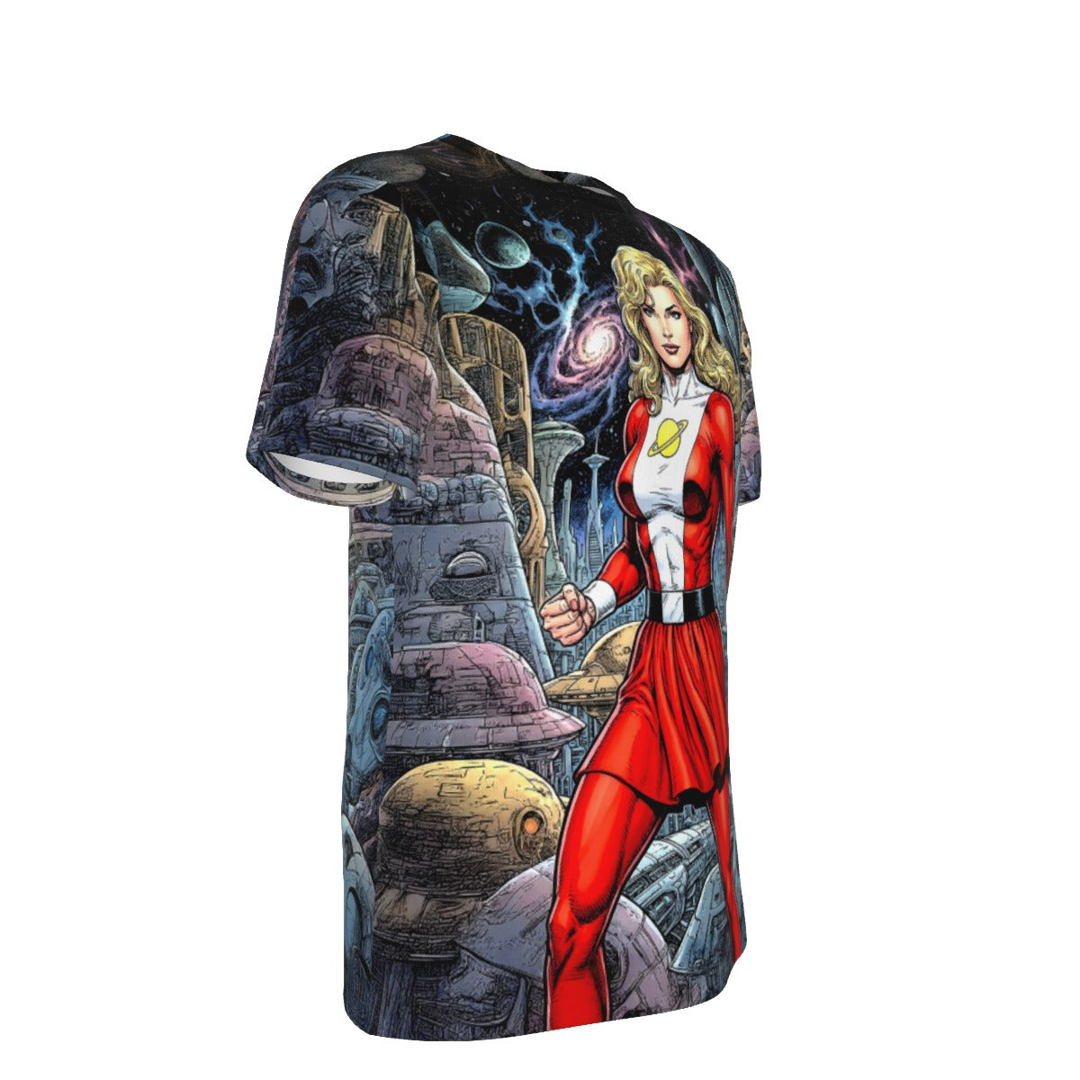 SATURN GIRL CLASSIC READY OVER PRINT SHIRT AND TANK TOP - ORIGINAL ART