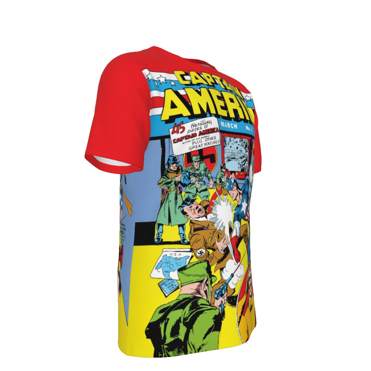 CAPTAIN AMERICA COMICS 1 READY OVER PRINT SHIRT AND TANK TOP