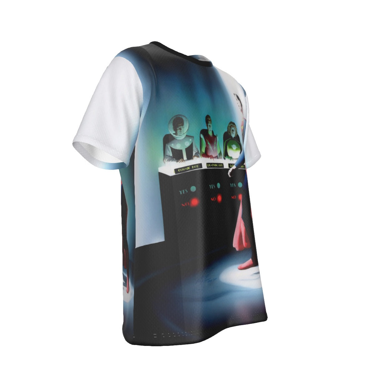 SUPERBOY AND LEGION TRYOUTS OVER PRINT SHIRT AND TANK TOP - ALEX ROSS ART