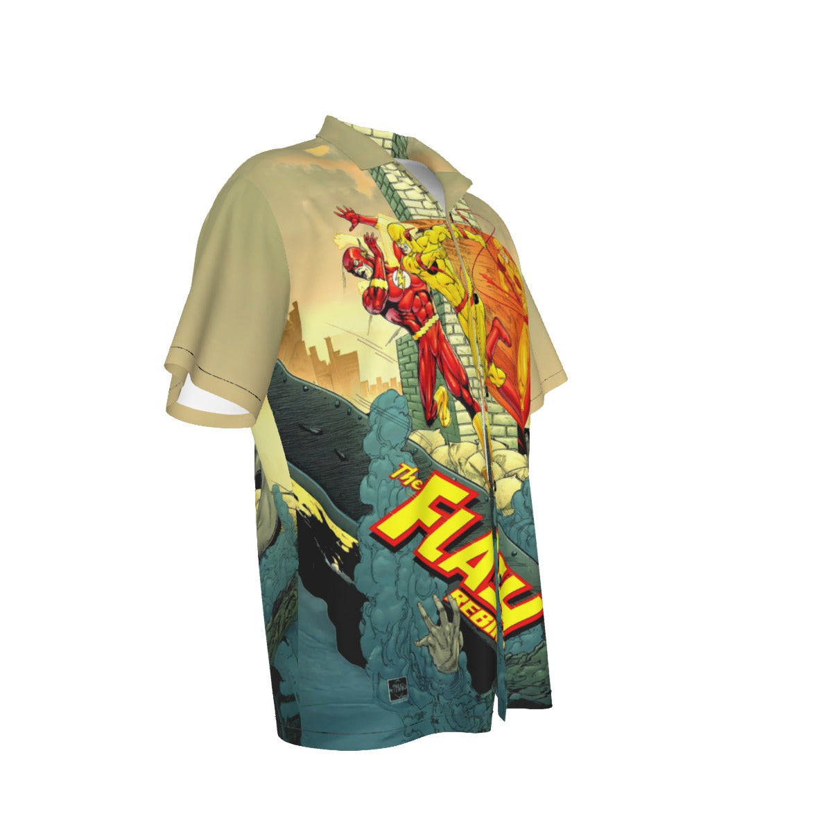 FLASH REBIRTH 5 OVER PRINT SHIRT AND TANK TOP