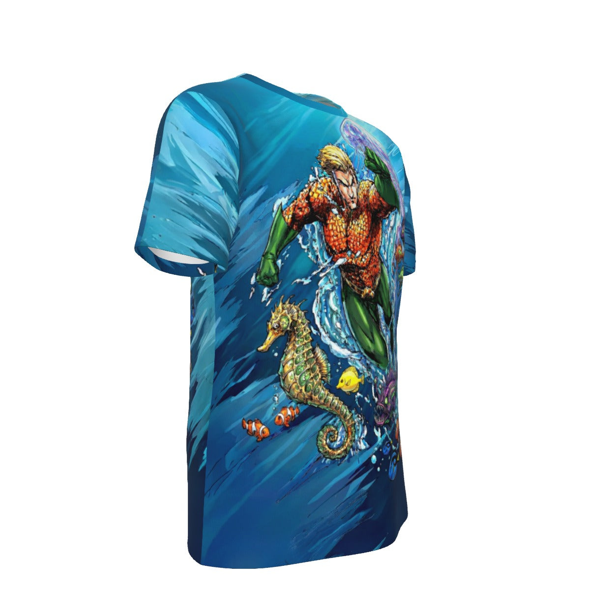 AQUAMAN GO All Over Print Shirt & Tank Top - ORIGINAL ART