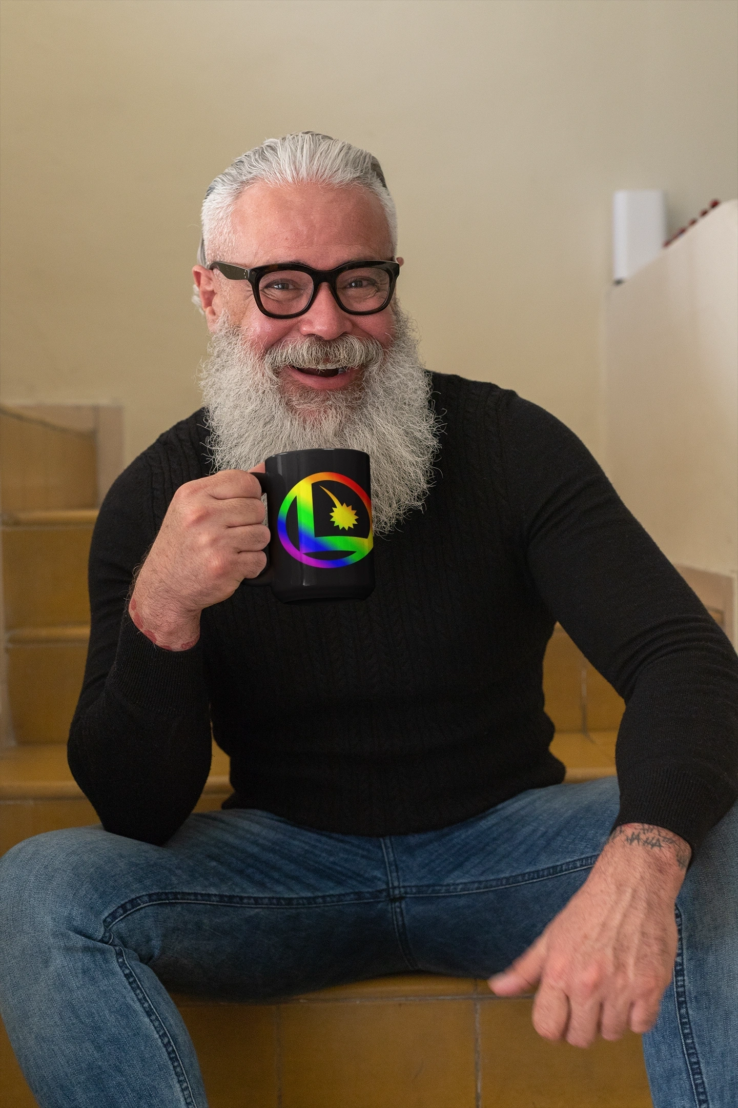 Legion Pride Rainbow Logo Mug