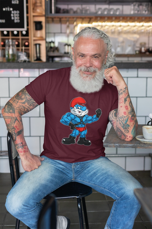 MUSCLE LEATHER PAPA SMURF