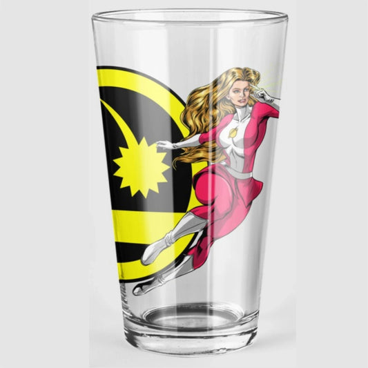 SATURN GIRL Pint Glass (with free shipping)