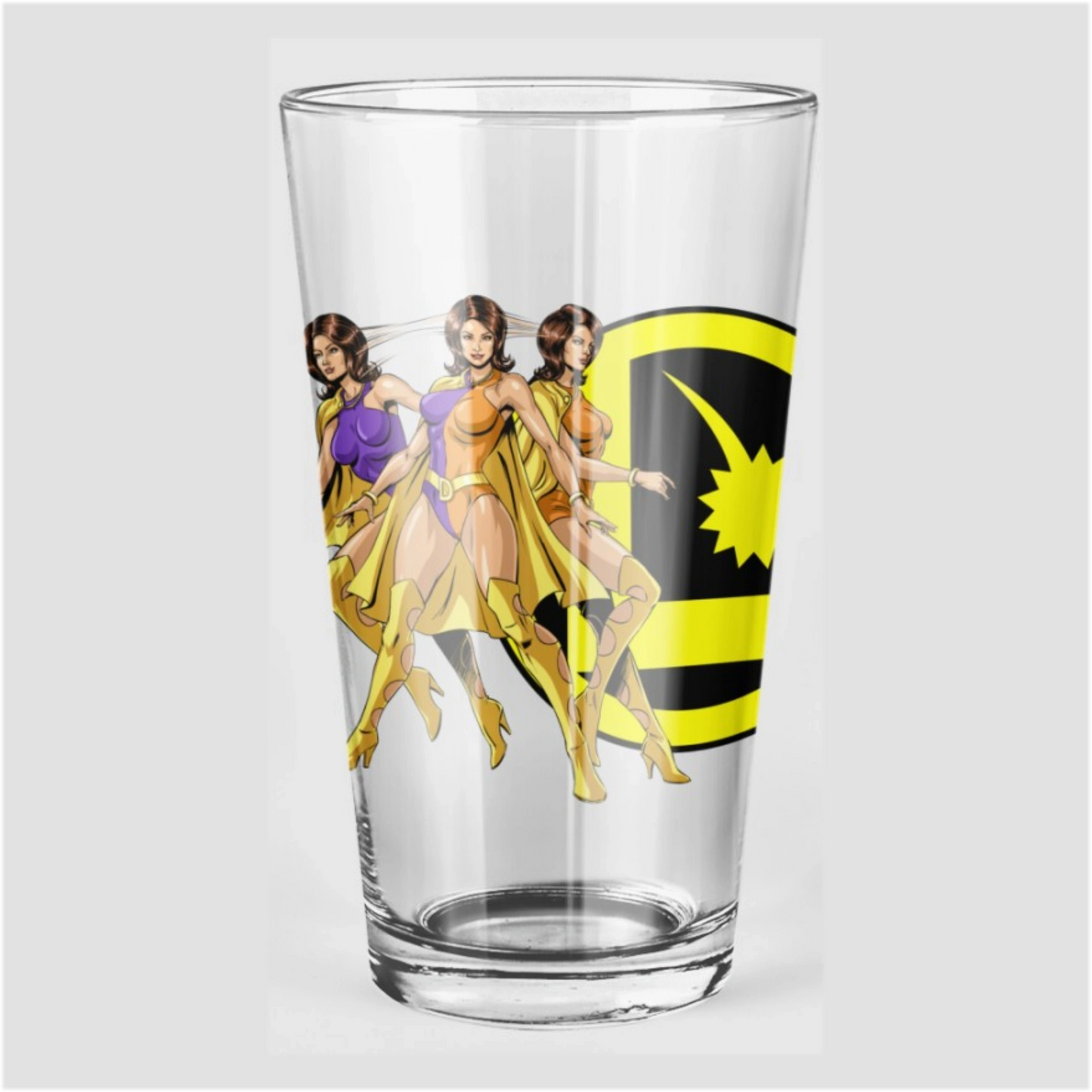 DUO DAMSEL Pint Glass (with Free Shipping)