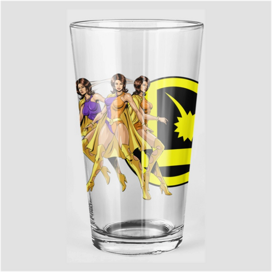 DUO DAMSEL Pint Glass (with Free Shipping)