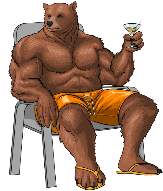 PS BEARS MARTINI BY THE POOL
