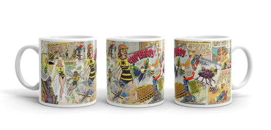 Insect queen Collage Anniversary Mugs