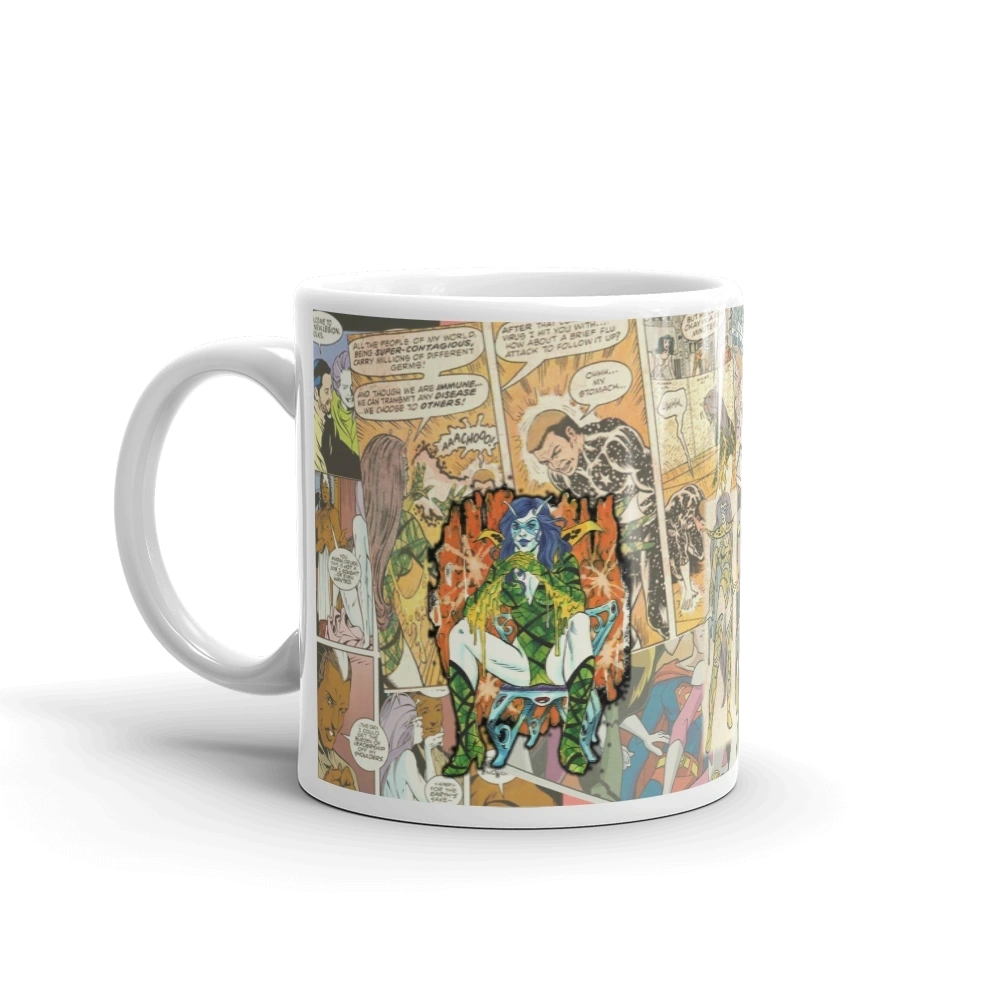 Infectious Lass Collage Anniversary Mugs