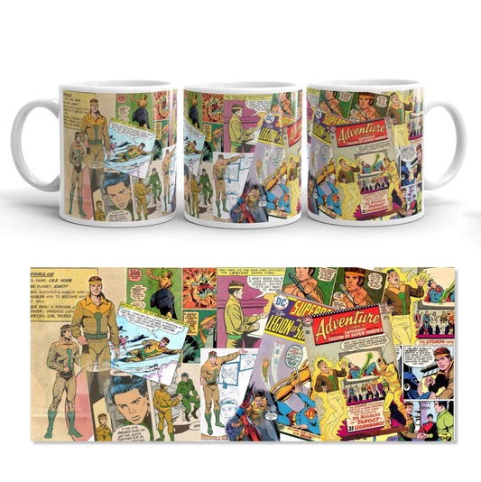 Invisible Kid collage Anniversary Mugs