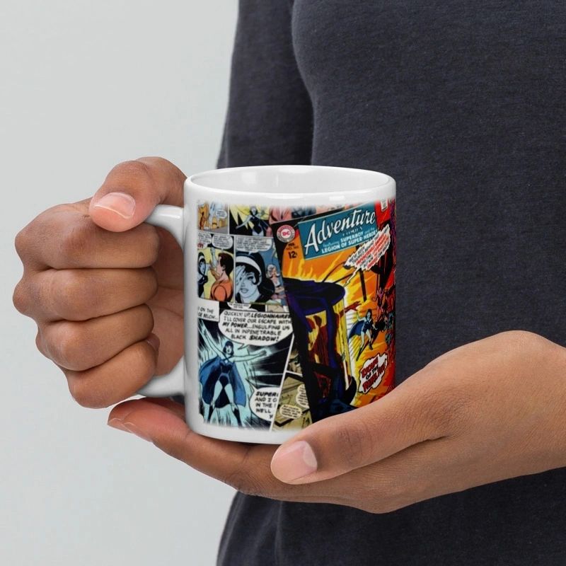 Shadow Lass Collage Anniversary Mugs