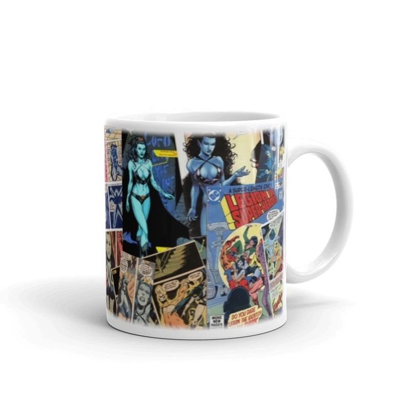 Shadow Lass Collage Anniversary Mugs