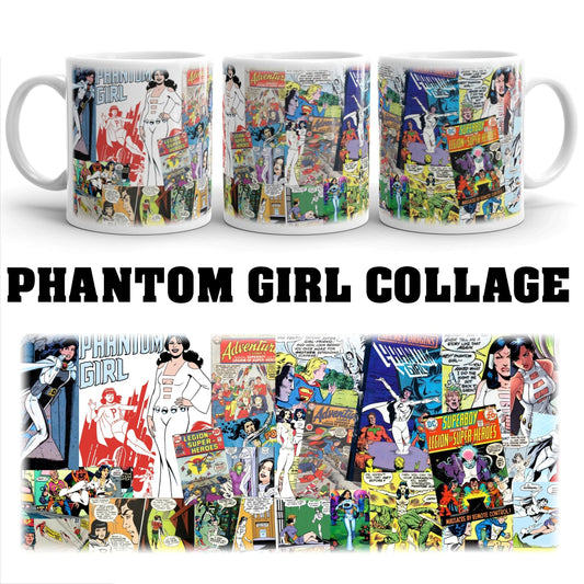 Phantom Girl Collage Anniversary Mugs